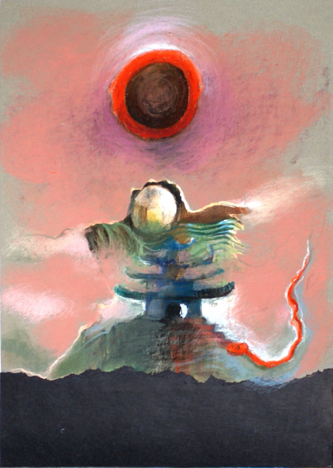 Dar niebios, 2009, pastel, 70x100