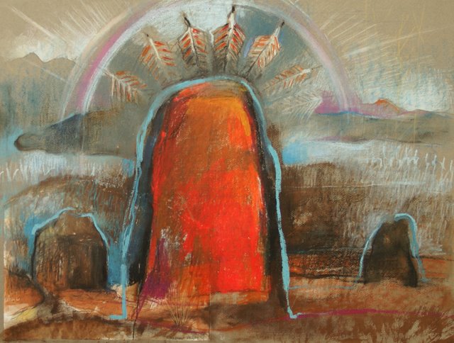 Monuments Valley, 2006, pastel, 70x50
