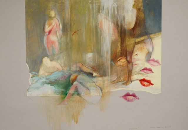Niechciana, 2013, pastel, 100x70