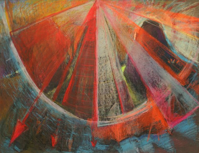 Olśnienie - cud natury, 2006, pastel, 100x70