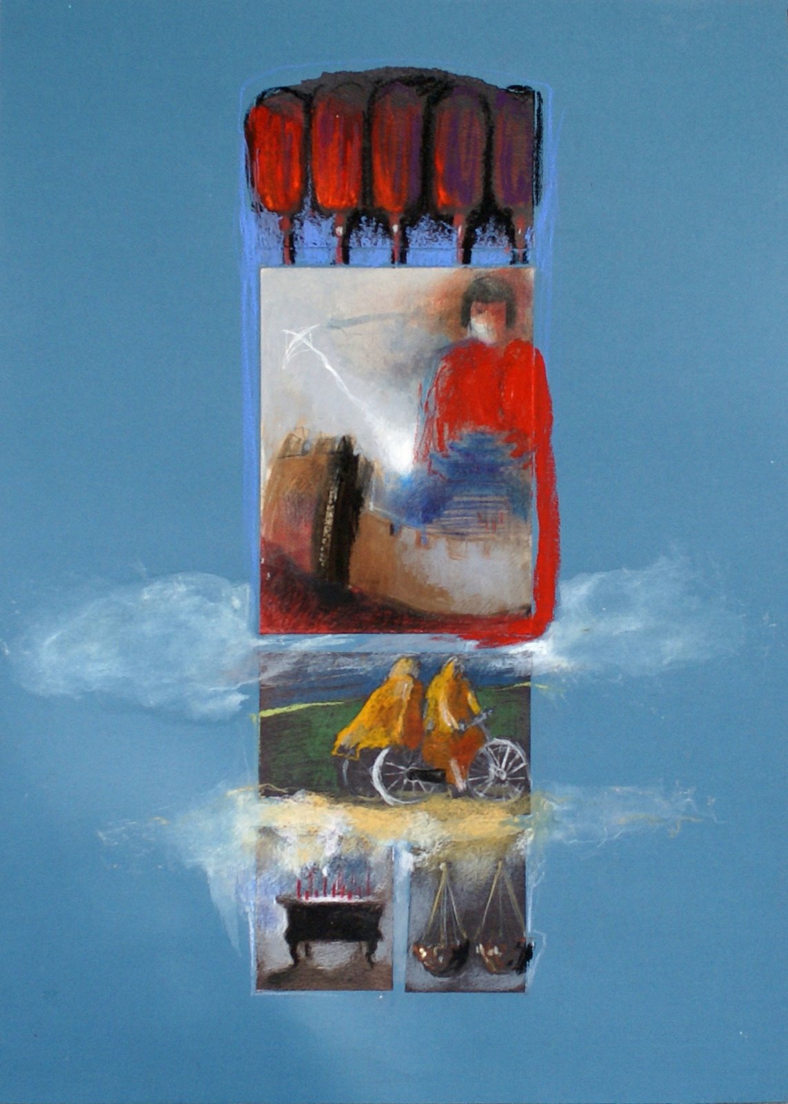 Podróże po Chinach, 2009, pastel, 50x70