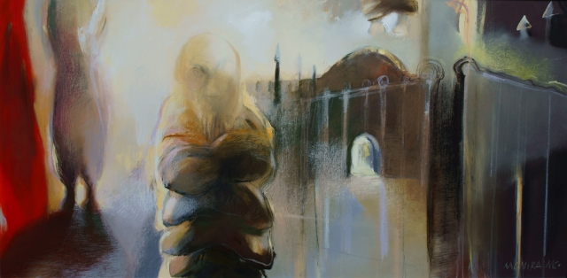 Strażnicy pamięci, 2013, olej, 100x50