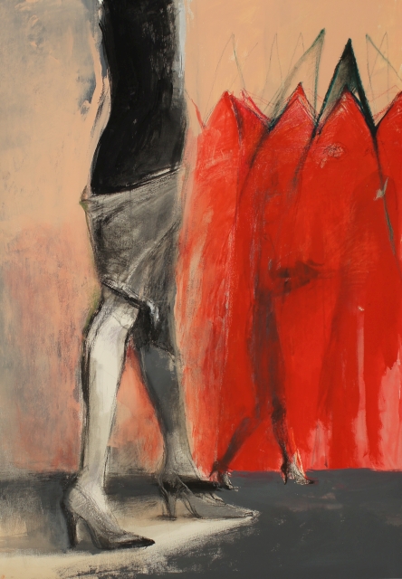 Wielka procesja, 2015, pastel, 100x70